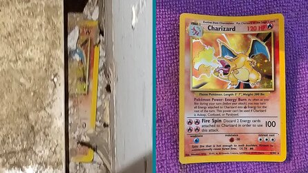 Pokémon TCG-Fan ließ als Kind sein Glurak hinter den Kamin fallen - 25 Jahre später kommt er endlich an sie ran und die Karte sieht fast wie neu aus