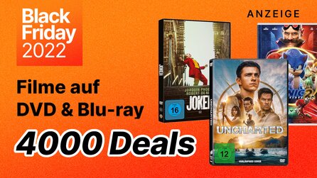 Von Uncharted bis Sonic: 4000 Filme auf DVD + Blu-ray im Amazon Black Friday