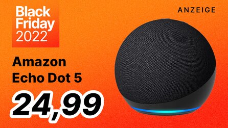 Amazon Echo Dot 5: Smart-Lautsprecher jetzt 58% günstiger im Black Friday Sale sichern