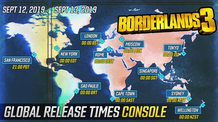 Borderlands 3 - Wann startet der Preload + wann dürfen wir spielen?