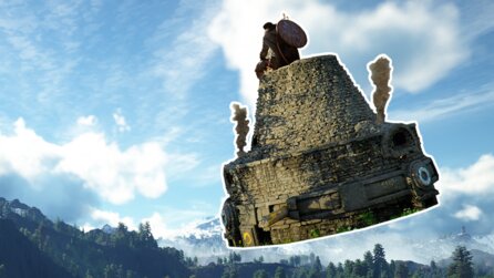 Crimson Desert: Spieler findet cleveren Trick, wie ihr auf einem Ofen durch die Luft reiten könnt - und der lässt legendäre Mounts alt aussehen