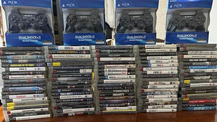 Onkel hinterlässt PlayStation-Fan gigantische PS3-Spielesammlung, darunter mehrere Dutzend Must-Plays und vier eingeschweißte DualShock 3-Controller
