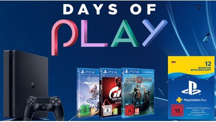 PlayStation Days of Play - 12 Monate PS Plus, Konsolen, Spiele und Zubehör im Angebot