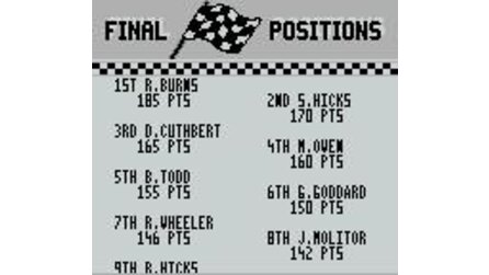 Days of Thunder Game Boy