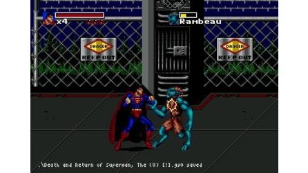 Death and Return of Superman, The Sega Mega Drive