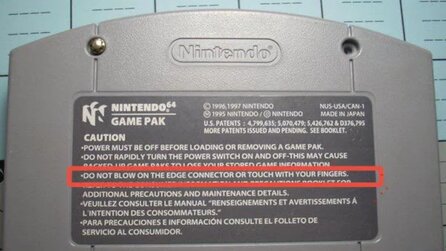 Meine ganze Kindheit war eine Lüge: Spieler entdeckt dank Warnhinweis auf N64-Cartridge einen großen Fehler, den wir damals alle gemacht haben