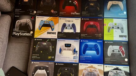 PlayStation-Fan hat 18 Special-Edition-Controller der PS5 gesammelt und wir hätten nie gedacht, dass es überhaupt schon so viele gibt