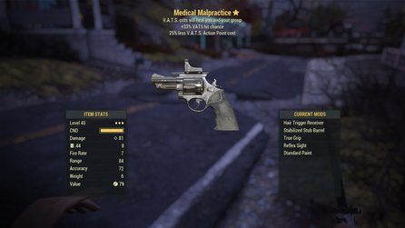 Fallout 76 Überlebensmodus - Legendäre Waffen der ersten sechs Wochen