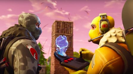 Fortnite: Battle Royale - Vibrierende PS4- + Xbox One-Controller morsen SOS-Signal von Tilted Towers