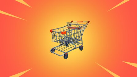 Fortnite - Spieler rammen mit Einkaufswagen Meteor + geheimen Bunker kaputt