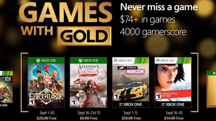 Xbox Games with Gold - Das sind die kostenlosen Spiele im September