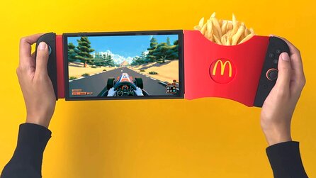 Es gibt jetzt ein geniales Nintendo Switch 2-Accessoire, das euch beim Zocken Pommes snacken lässt - aber ich habe selten etwas widerlicheres gesehen