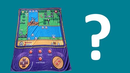 Schwiegermutter verschenkt mysteriöse Gaming-Kuscheldecke und die Community macht die wildesten Vorschläge, welches Spiel da abgebildet ist