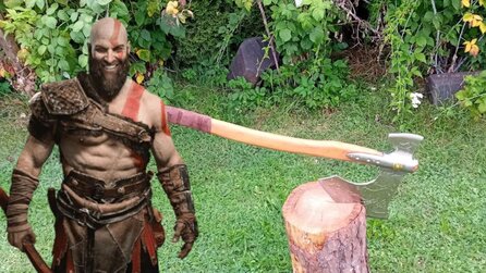 ‘Ich wusste gar nicht, dass Kratos dein Vater ist‘ - Gamer-Vater baut die legendäre Leviathanaxt aus God of War nach und sie sieht richtig gut aus