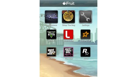 Grand Theft Auto 5 - Apps - Screenshots von iFruit- und Handbuch-App