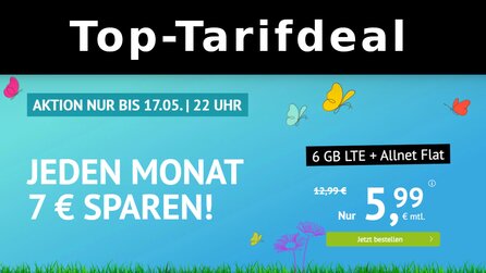 Günstiger Handyvertrag – 6 GB LTE mit Telefon- und SMS-Flat für 5,99€ im Monat [Anzeige]