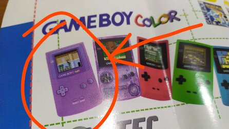 Nintendo-Fan entdeckt in obskurem Prospekt seltsamen, lilafarbenen Game Boy Color, der nie auf den Markt kam