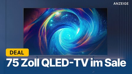 Teaserbild für 75 Zoll QLED-TV günstig wie nie: 4K-Fernseher mit 144Hz + Dolby Vision jetzt zum Bestpreis abstauben!