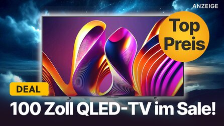 Nur noch 24 Stunden: 100 Zoll QLED 4K-Fernseher jetzt rund 60% günstiger im Sonderangebot schnappen!