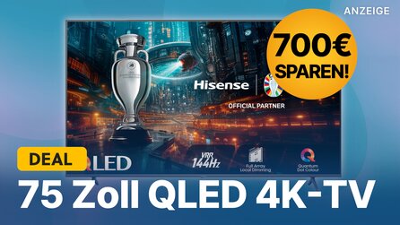 Über 700€ sparen: 75 Zoll QLED 4K-TV mit 144Hz nur noch kurze Zeit zum Top-Preis schnappen!