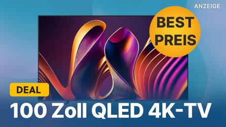 Brandneuer 100 Zoll QLED-TV zum halben Preis: Gewaltiger 4K-Fernseher mit 144Hz jetzt im Angebot