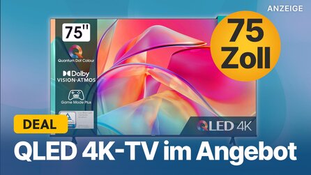 75 Zoll QLED 4K-TV im Angebot: Riesigen Fernseher zum Schnäppchenpreis bei Amazon kaufen
