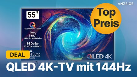 QLED-TV im Amazon Oster-Angebot: 4K-Fernseher mit 144Hz + 55 Zoll zum Schnäppchenpreis sichern!