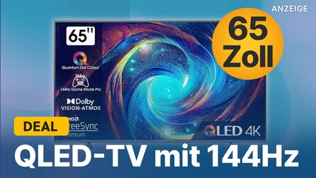 QLED-TV im Angebot: 65 Zoll 4K-Fernseher und 144Hz jetzt günstig bei Amazon schnappen