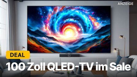 Fast wie eine Kinoleinwand: 100 Zoll QLED 4K-Fernseher jetzt günstig wie nie zuvor im Amazon-Angebot abstauben!