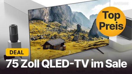 75 Zoll QLED-TV günstig wie nie zuvor: Diesen 4K-Fernseher gibts jetzt im Amazon-Angebot zum Schnäppchenpreis!