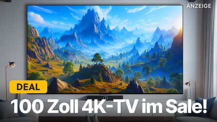 100 Zoll 4K-Fernseher für eine Woche im Amazon-Angebot: QLED-TV mit 144Hz ist jetzt günstig!