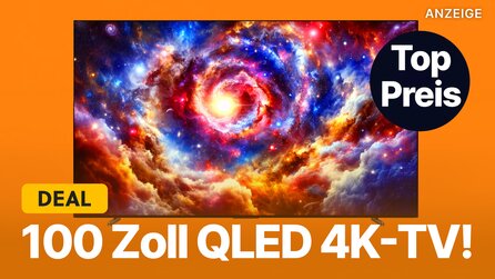 100 Zoll QLED-Fernseher im Amazon Muttertags-Angebot: Riesigen 4K-TV eine Woche lang günstig abstauben!