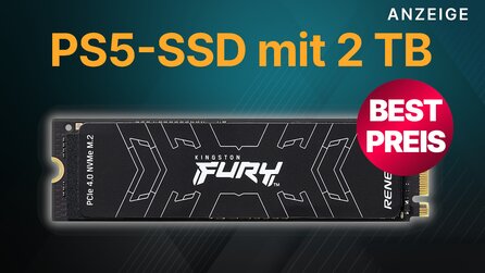 PS5-SSD mit 2 TB: Schnappt euch die Kingston Fury Renegade jetzt günstig wie nie
