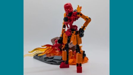 LEGO-Fan baut den ersten Feuer-Bionicle Tahu nach – und bis auf die Maske braucht er kaum LEGO Technic dazu