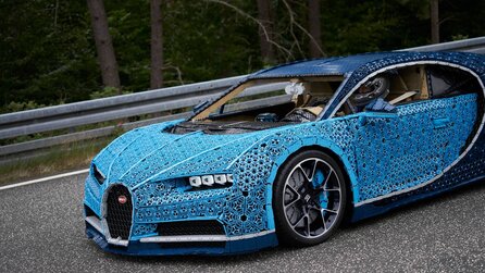 LEGO hat einen Bugatti aus Technic-Teilen gebaut - er wiegt 1,5 Tonnen und kann 20 kmh fahren