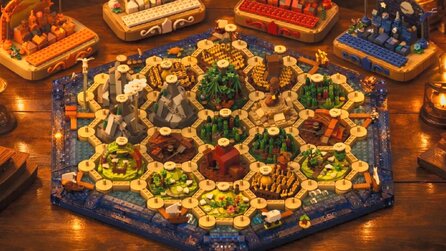 Ein LEGO-Baumeister baut Siedler von Catan aus Steinen – es funktioniert wie das Original, sieht fantastisch aus und sein Sohn will nie wieder eine andere Variante benutzen