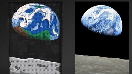 LEGO-Fan hat Earthrise, eines der berühmtesten Space-Fotos aller Zeiten, nachgebaut und lässt die Erde mit Klötzchen aufgehen