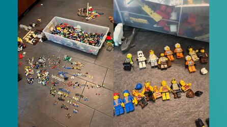 Vater eines LEGO-Fans kauft sich große Plastikbox voller LEGO für 65 Euro – darin befinden sich zahlreiche alte Sets und über 100 Minifiguren