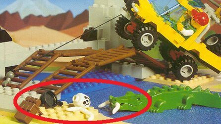 Früher gab es LEGO-Boxen mit wirklich gruseligen Details: Hier wurde einfach ein Mensch von einem Krokodil gefressen