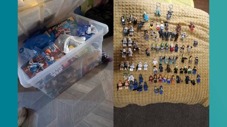 LEGO-Fan kommt auf dem Heimweg an einer Baustelle vorbei und rettet eine ganze Kiste voller Sets und Minifiguren vor dem Müll