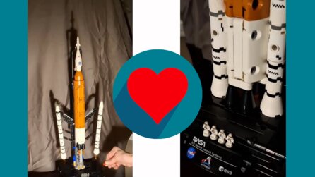 Ich liebe deinen Dad - LEGO-Fan schenkt seinem 77-jährigen Vater eine Modellrakete und der dreht ein fantastisches Video damit