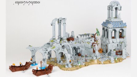 Herr der Ringe-Fan baut episches LEGO-Modell von Osgiliath und nutzt dafür die Teile vom Bruchtal-Set: Super, JETZT MUSS ICH ZWEI KAUFEN!