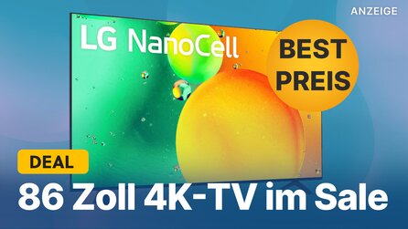 Teaserbild für 86 Zoll LG 4K-TV günstig wie nie: Schnappt euch diesen gigantischen Fernseher jetzt im Amazon-Angebot