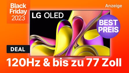 Teaserbild für OLED-TV mit bis zu 77 Zoll im Black Friday Sale: Jetzt Gaming-TV mit 120Hz + HDMI 2.1 schnappen