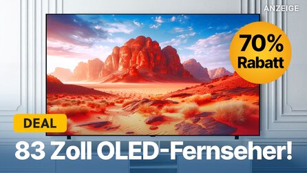 83 Zoll OLED-TV günstig wie nie – 70% Rabatt: Riesiger 4K-Fernseher nur bis morgen im besten Angebot aller Zeiten!