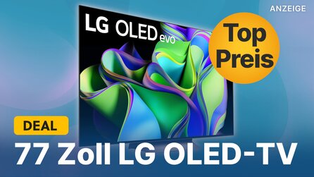 77 Zoll LG OLED 4K-TV im Angebot: Jetzt riesigen Fernseher mit 120Hz zum Top-Preis bei Amazon sichern