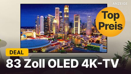 Teaserbild für Riesiger OLED 4K-TV im Amazon-Angebot: 83-Zoll-Fernseher mit 144Hz jetzt zum Spitzenpreis abstauben!