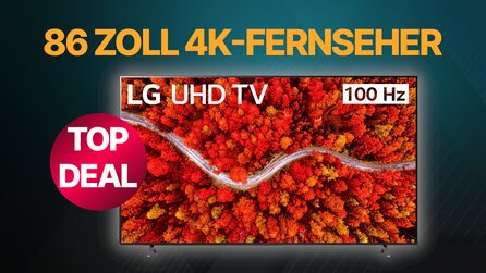86 Zoll 4K-TV: Jetzt riesigen Fernseher mit HDMI 2.1 zum Toppreis sichern [Anzeige]
