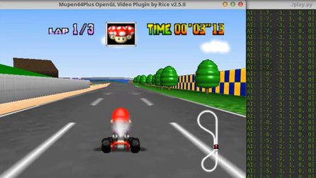 Mario Kart 64 - Wie eine künstliche Intelligenz lernt, mit dem Kart zu fahren