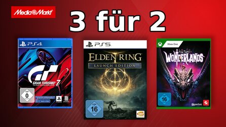 Letzte Chance: 3 für 2 mit Spielen für PS4, PS5 + Xbox bei MediaMarkt + Saturn [Anzeige]